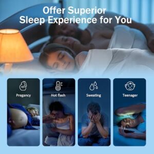 Cooling Blanket Comforter Hot Sleepers -Twin/Twin XL Duvet Insert, Double-Sided Cool Bedding for Night Sweats, Summer Lightweight Breathable Comforter(68 * 90inch, Arctic White) - Image 4