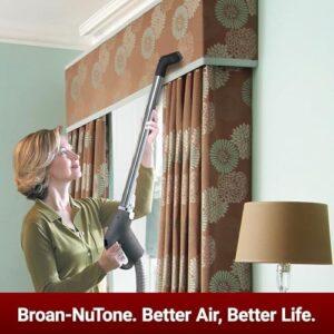 Central Vac System Carpet and Bare Floor Air Turbine Pet Care Attachment Set for Cleaning Home, Includes 30FT Crushproof Hose, Air turbine and Soft-Bristle Brush, Crevice Tool, Wand & Mesh Storage Bag - Image 5