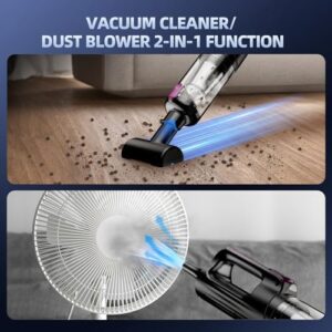 Cordless Handheld Vacuum Cleaner, 18000Pa 2 in 1 Car Vacuum Cleaner&Air Duster, 130W Brushless Motor with 7800mAh Battery, LED Light and Multi-Nozzles, Portable for Car, Home, Office, Pet - Image 6