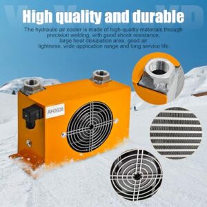 AH0608T-CA 12VDC Hydraulic Oil Cooler 60L/min 48W Hydraulic Air Cooler Air Cooled Oil Radiator Heat Dissipation Low Noise and Power Usage - Image 7