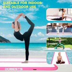 DOBESTS Air Mat Tumble Track, Inflatable Gymnastics Tumbling Mat 6.6ft/10ft/13ft/16ft/20ft, Training Mat with Electric Air Pump for Home/Gym Use - Image 6