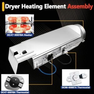 Dryer Heating Element Assembly Fit for Sam/sung DV422EWHDWR/AA DV42H5000EW DV419AEW/XAA DV42H5200EF/A3 DVE50M7450W DV395ETPASU/A1 DV365ETBGWR/A3 DV448AEP/XAA DV350AEW DV405ETPASU/AA DV395ETPASUA1 - Image 3