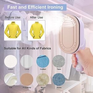 Travel Steamer Iron for Clothes, 1000W Handheld Portable Steamer, 10s Fast Heating Up 180° Rotary Small Size Garment Steamer Iron, Mini Steam Iron for Home, Dorm, Travel Essentials - Image 3