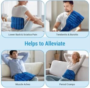 Comfytemp Microwavable Heating Pad for Back Pain Relief, Cramps, FSA HSA Eligible, 2.5LB Wearables Hot Pack Moist Heat Therapy for Sciatica, Waist, Hip, Muscle Aches, Warm Compress Mothers Day Gifts - Image 7