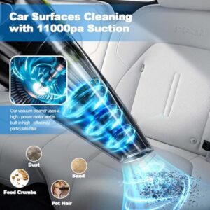 Car Wired Vacuum Cleaner, 12V Portable Vacuum with Strong Suction, 3 Attachments for Cleaning Seats, Floor Mats, and Crevices, Compact Design for Home and Car Use.365 Day Trial - Image 2