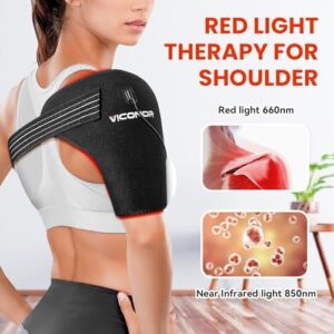 Red Light Therapy for Shoulder Pain Relife,Shoulder Heating Pad,Infrared Light Therapy for Body,Improve Joint Muscle,660nm&850nm Red Light Heated Shoulder Wrap - Image 4