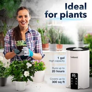 Humidifiers for Bedroom Smart Control - Dual Mist Cool & Warm Mist Humidifier 4L Big Capacity Top Fill Water Tank, Quie Humidifier, for Large Rooms Home Living Office Baby - Ultrasonic Humidifier - Image 4