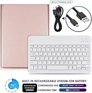 DETUOSI iPad 9.7" Case with Keyboard for iPad Air 2/ Air 1, iPad Pro 9.7, iPad 9.7 inch 2017/2018 (5th/ 6th Gen), Detachable Wireless Keyboard + Multiple Angle Stand PU Leather Cover for iPad 9.7-inch - Image 6