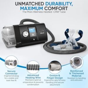 Mars Wellness CPAP Heating Tube 6-Foot - Compatible with AirSense 10 and AirCurve 10 Machines - Replacement for ClimateLine, Flexible CPAP Hose for Climate Control and Rainout Prevention - Image 5