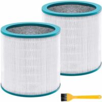 2 Pack True HEPA Replacement Air Purifier Filters for Dyson Tower Purifier Pure Cool Link TP01 TP02 TP03 BP01, AM11, Dyson BP01 Models, Compared to Part # 968126-03 - Premium Activated Carbon Filters