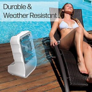 Arctic Air Outdoor Evaporative Cooler, Portable & Ultra-Quiet Air Cooler with 4 Fan Speeds, USB Rechargeable, 6-Hour Battery Life, Great for the Beach, Pool, Deck, Garden & More,White - Image 5