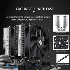 Thermalright Phantom Spirit 120SE CPU Air Cooler, 7 Heat Pipes CPU Cooler,Dual 120mm TL-C12B V2 PWM Fans, AGHP 4.0 Technilogy,S-FDB Bearing, for AM4/AM5/Intel lga1851/1700/1150/1151/1200, PC Cooling - Image 3