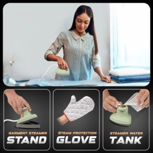 Econour 2-in-1 Mini Travel Iron & Steamer with temperature control, light indicator, and non-stick soleplate, Compact, portable, and ideal for travel, crafting, quilting, sewing, and handcraft project - Image 5