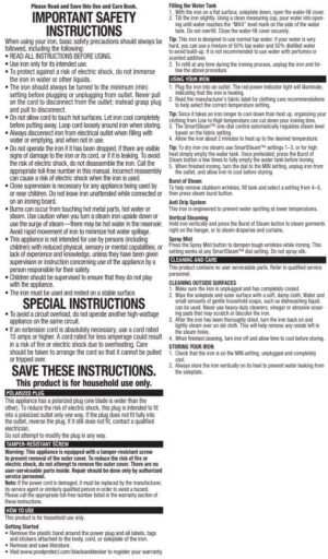 BLACK+DECKER Easy Steam Compact Iron, with Non Stick Soleplate - Image 8