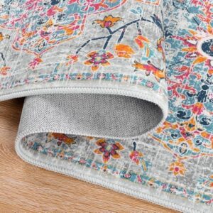 Pauwer Boho Hallway Runner Rug 2x5 Washable Entryway Area Rugs Non Slip Farmhouse Vintage Floor Mat Carpet Runner for Hallways Laundry Room Kitchen Bathroom Bedroom - Image 3