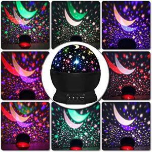 Night Light for Kids,Boys Toys for 3 4 5 6 7 8 Year Old Boys,Star Projector 360 Degree Rotation - 4 LED Bulbs 16 Light Color Changing with USB Cable,Lamp Ceiling Lights for Kids Bedroom - Image 2