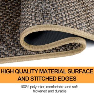 Kitchen Mat 1 PCS, Cushioned Non Slip Rugs for Kitchen Floor, Absorbent Runner Comfort Standing Mats Washable for Kitchen, Office, Home (Brown, 17.3"x60") - Image 3