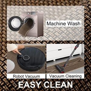 Kitchen Mat 1 PCS, Cushioned Non Slip Rugs for Kitchen Floor, Absorbent Runner Comfort Standing Mats Washable for Kitchen, Office, Home (Brown, 17.3"x60") - Image 6