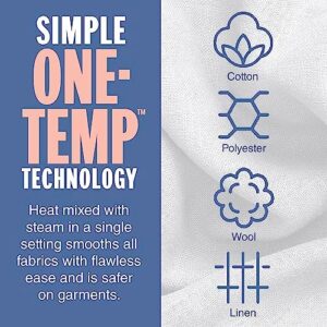 Conair GlideLite Professional Iron, Steam Iron for Clothes, Simple One-Temp Technology, Friction-Free Easy Glide Soleplate - Image 4